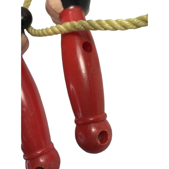 Walt Disney Production Arco Mickey Mouse Jump Rope 72" Rope 5" Handles Vintage - Picture 9 of 12